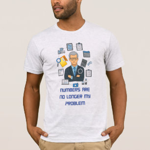 T-shirt pour comptable à la retraite Cadeau drôle