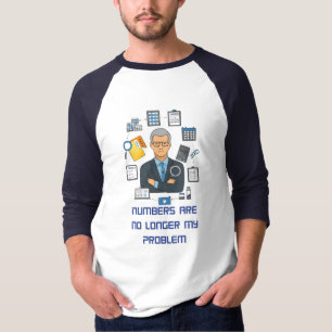 T-shirt pour comptable à la retraite Cadeau drôle