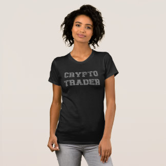 T-Shirt pour dames gris-noir Crypto Trader