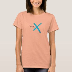 T-shirt Pour des femmes - coeur fragile vintage de X