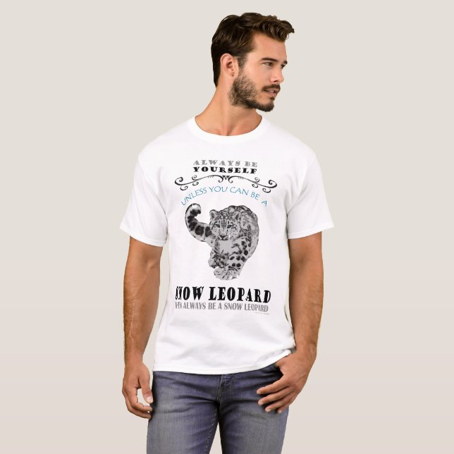T-shirt pour des léopards de neige - hommes (Devant entier)