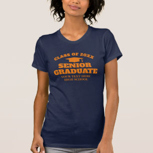 T-shirt pour diplômé senior pour la remise des dip