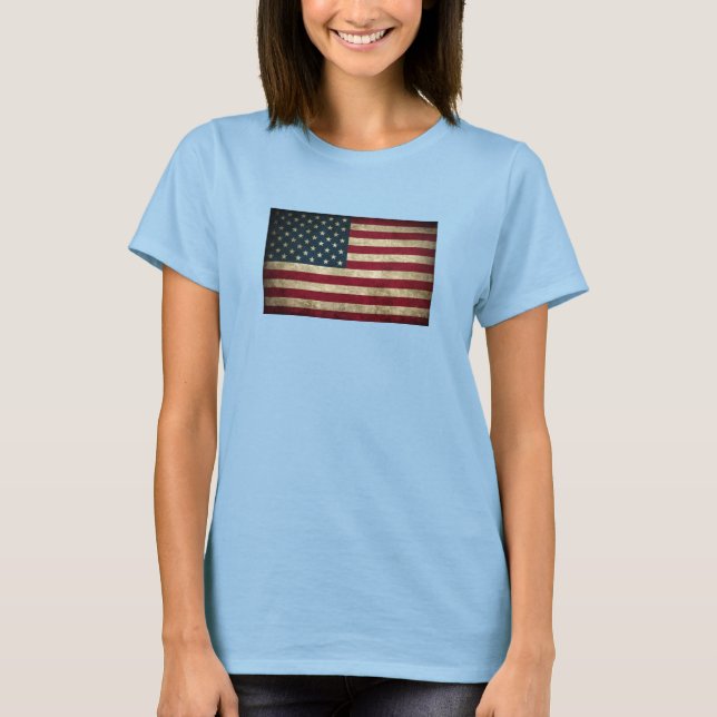 T-shirt pour drapeau américain (Devant)