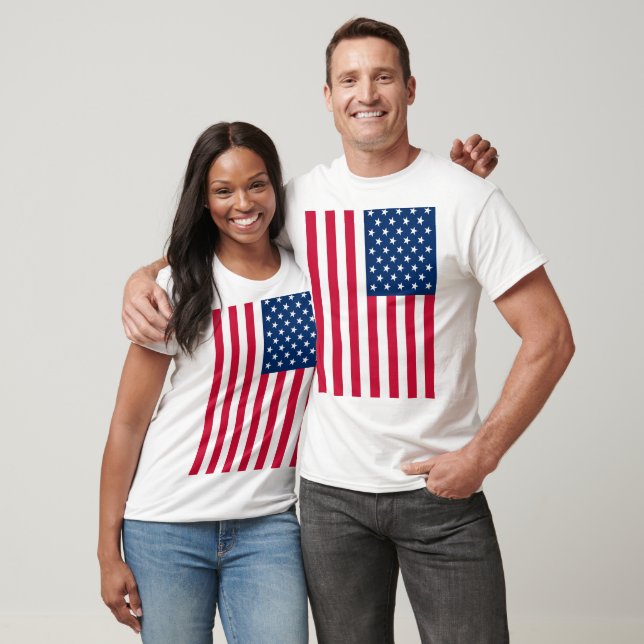 T-shirt pour drapeau américain (Unisexe)