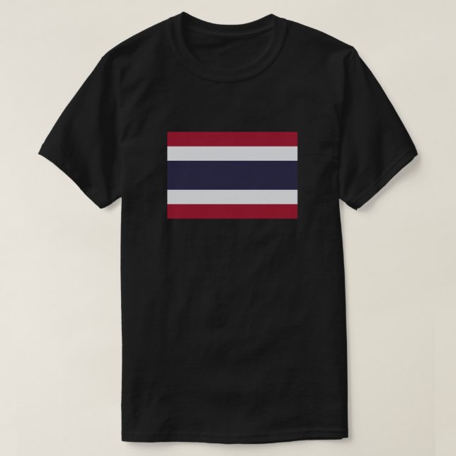 T-shirt pour drapeau thaïlandais de base (Design devant)