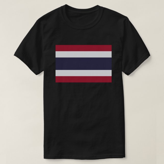T-shirt pour drapeau thaïlandais de base (Design devant)