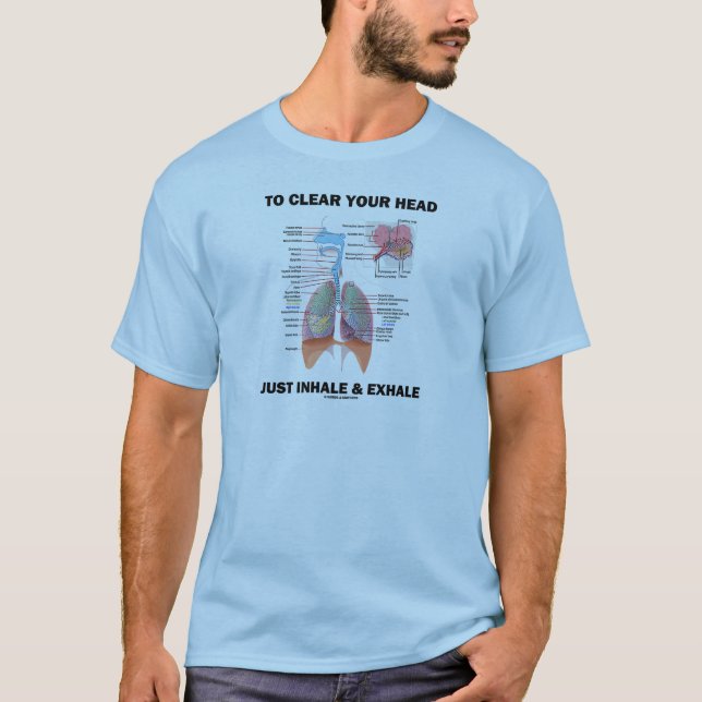 T-shirt Pour Effacer Votre Tête Juste Inhaler Et Exhale Re (Devant)