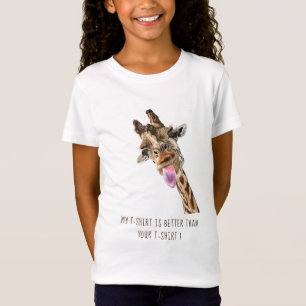 T-shirt pour enfant amusant - Texte personnalisé