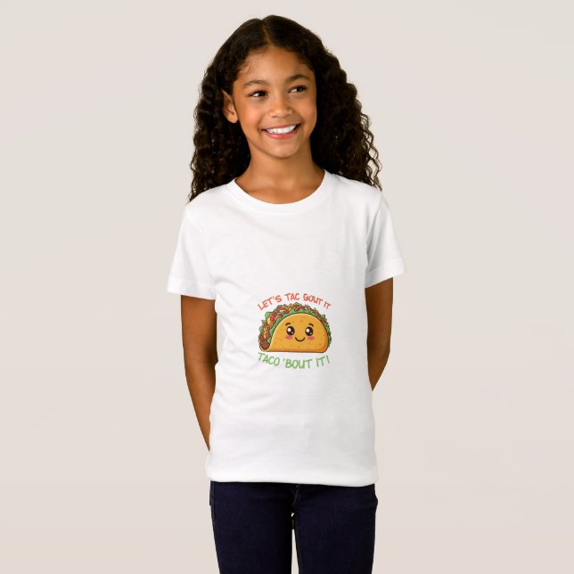 T-shirt pour enfant conçu "Discutons-en" (Devant entier)
