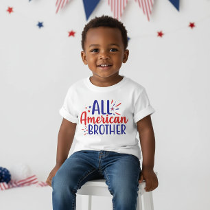 T-Shirt pour enfants All American Brother 4 juille
