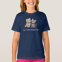 T-shirt pour enfants amateur de chats mignons