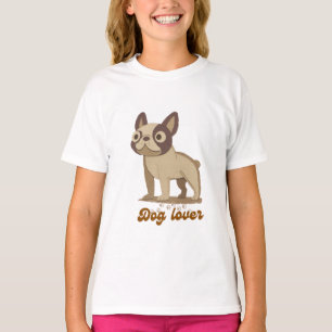 T-shirt pour enfants amateur de chiens 