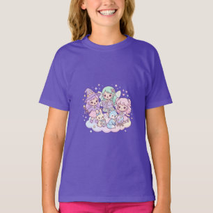 T-shirt pour enfants amis magiques mignons