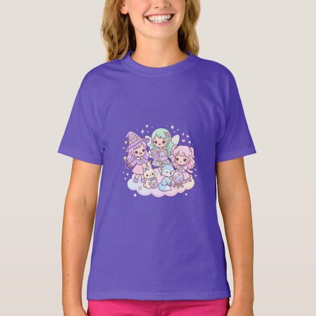 T-shirt pour enfants amis magiques mignons (Devant)