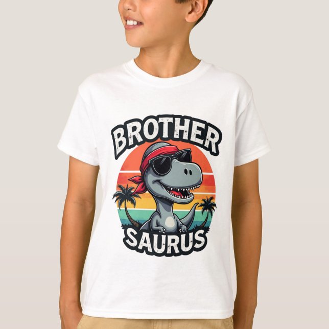 T-shirt pour enfants amusants avec Dino Design (Devant)