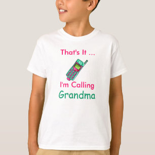 T-shirt pour enfants appelant grand-mère