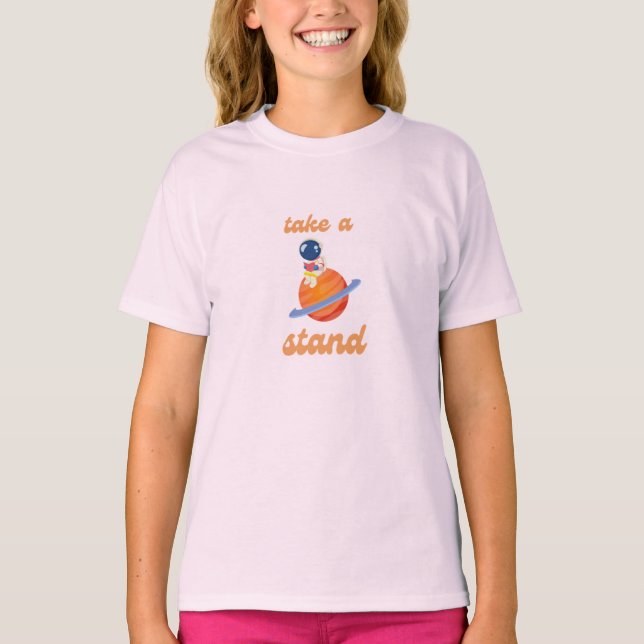 T-shirt pour enfants astronaute Take a Stand | Exp (Devant)