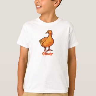 T-shirt pour enfants au canard orange – Animal mig