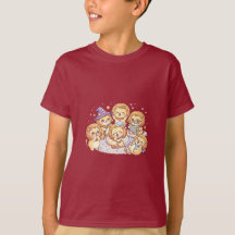 T-shirt pour enfants avec amis chiots mignons