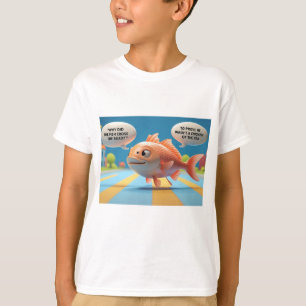 T-shirt pour enfants avec amusant Riddle Fish