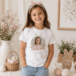 T-Shirt pour enfants avec photo de lapin de Pâques