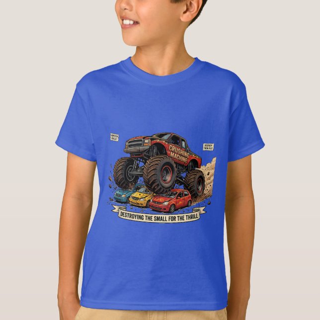 T-shirt pour enfants avec pneu de secours de Monst (Devant)