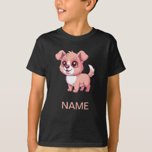 T-shirt pour enfants avec un chiot adorable