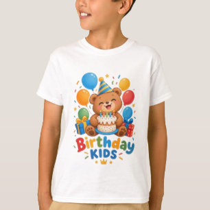 T-shirt pour enfants avec un ours en peluche migno