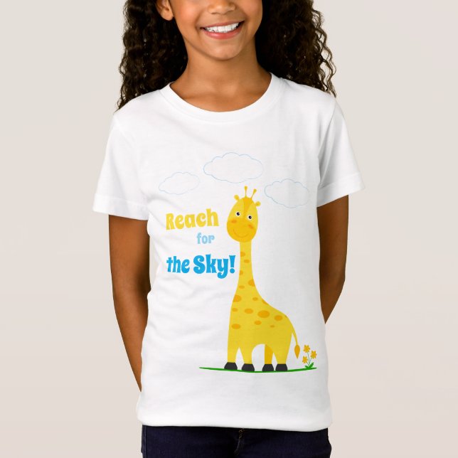 T-shirt pour enfants avec une girafe mignonne (Devant)