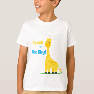 T-shirt pour enfants avec une girafe mignonne