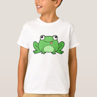 T-shirt pour enfants avec une grenouille verte de