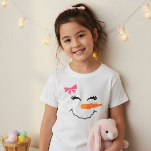 T-Shirt pour Enfants avec Visage de Bonhomme de Ne