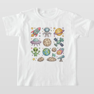 T-shirt pour enfants - Aventure spatiale adorable