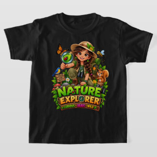 T-Shirt pour enfants aventuriers de la nature