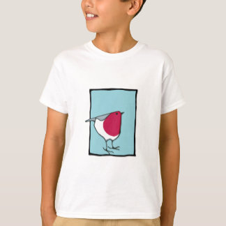 T-shirt pour enfants bleu petit Robin