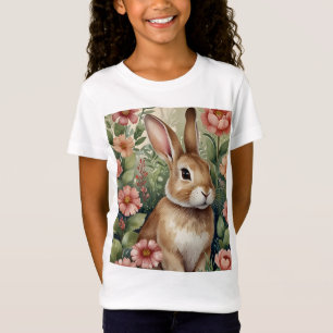 T-shirt pour enfants Blush Blooms et Bunny Dreams