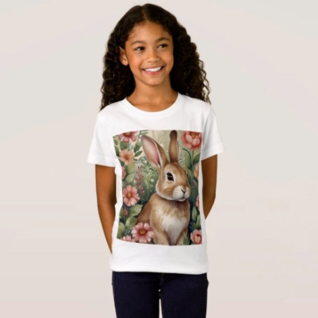 T-shirt pour enfants Blush Blooms et Bunny Dreams (Créateur téléchargé)