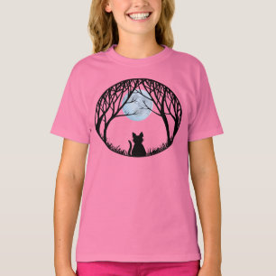 T-shirt pour enfants Chat Noir Minou Gras Tee pour