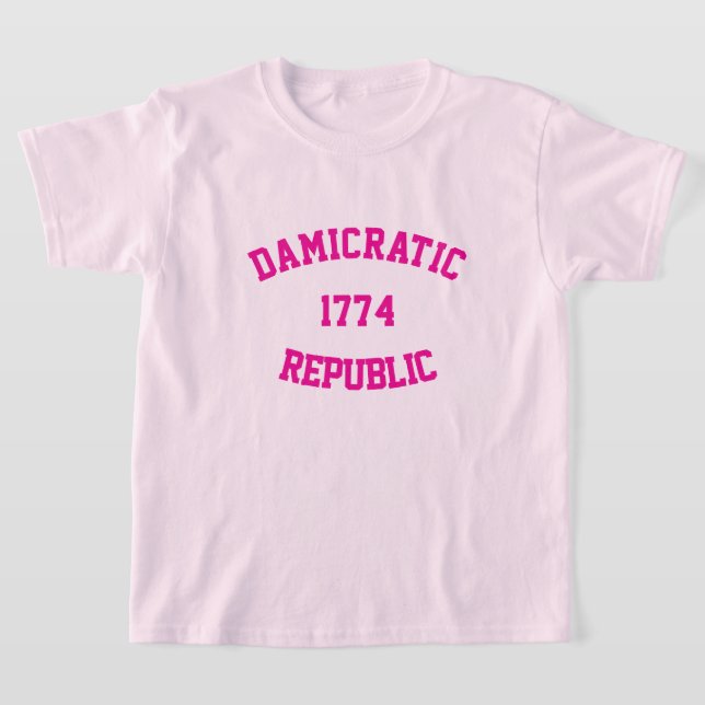 T-shirt pour enfants damicratiques (Poser)