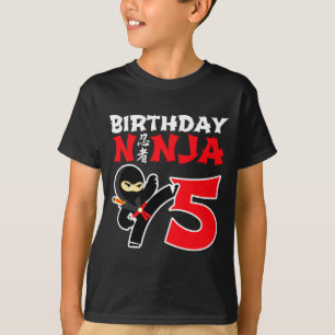 T-shirt pour enfants de 5 ans pour anniversaire ni