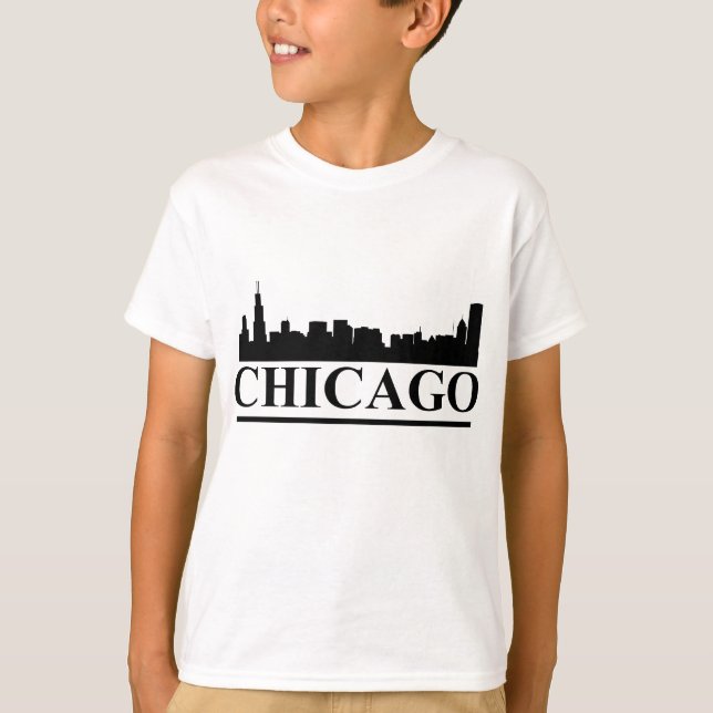 T-shirt pour enfants de Chicago Skyline (Devant)