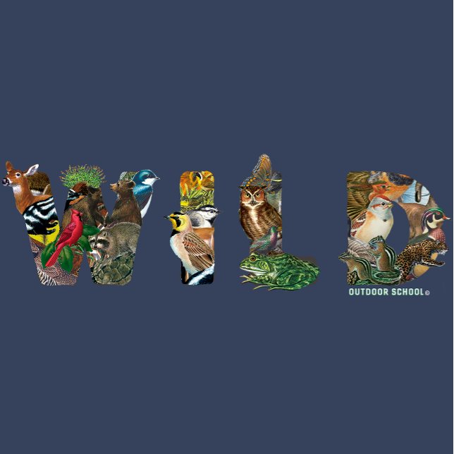 T-shirt pour enfants de l'école extérieure (Marine (Créateur téléchargé)