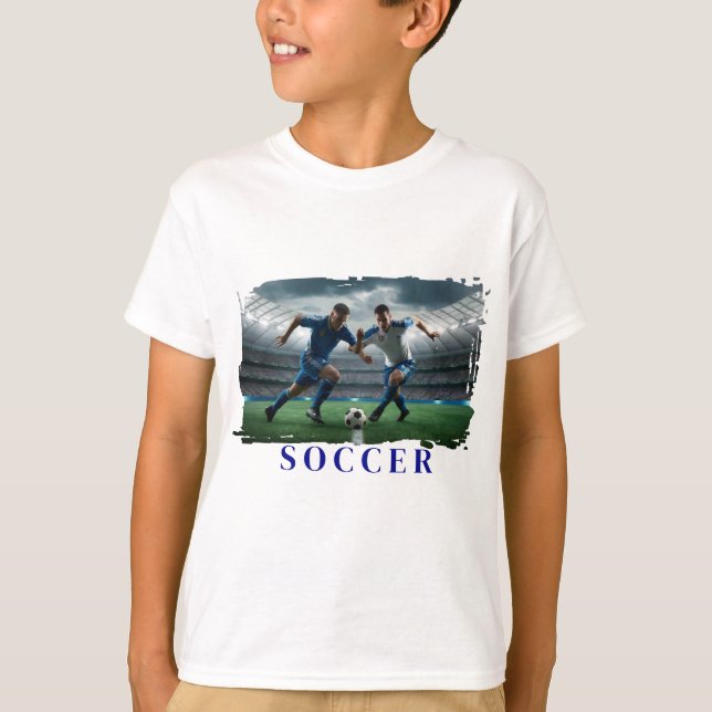T-shirt pour enfants de soccer Hanes (Devant)
