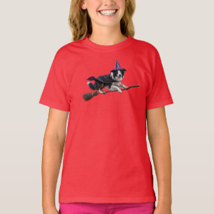 T-shirt pour enfants de sorcière mignonne Border C