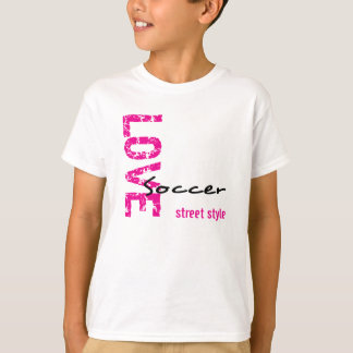 T-shirt pour enfants de style street soccer amour 