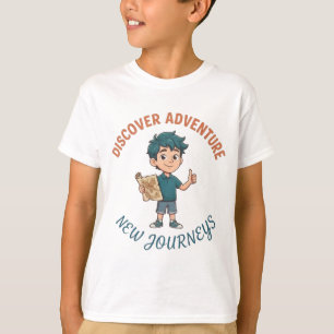 T-shirt pour enfants Découvrez l'aventure de nouve