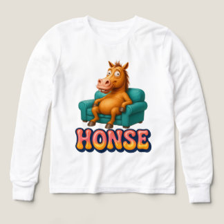 T-Shirt pour enfants drôle de cheval de Honse assi