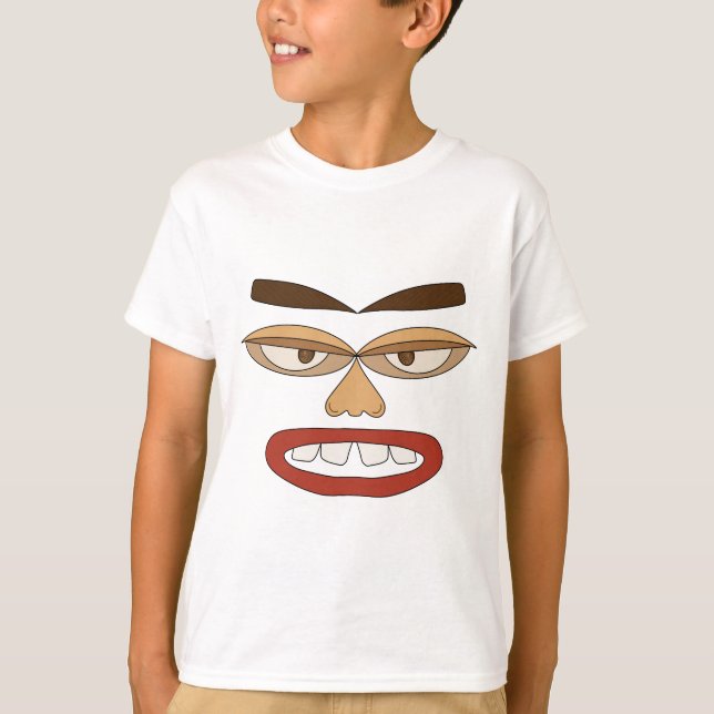 T-shirt pour enfants Funny Face - Visage abstrait  (Devant)
