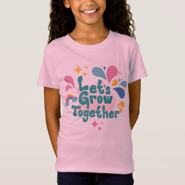 T-shirt pour enfants "Grandissons ensemble"  (Devant)