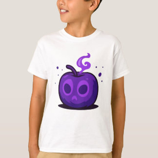 T-shirt pour enfants Halloween avec une pomme viol